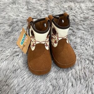 Twister Baby Trey Bucker Boots Crib Shoes Soft Infant NEW